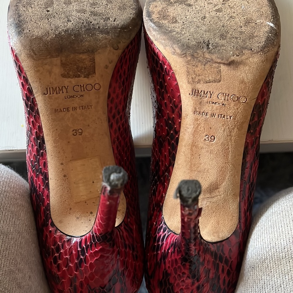 Jimmy Choo Python Pumps - image 4